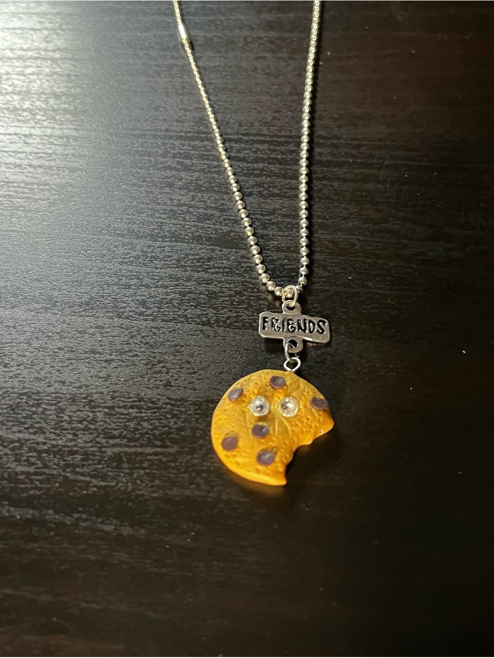 Friends Yellow Cookie Pendant Necklace
